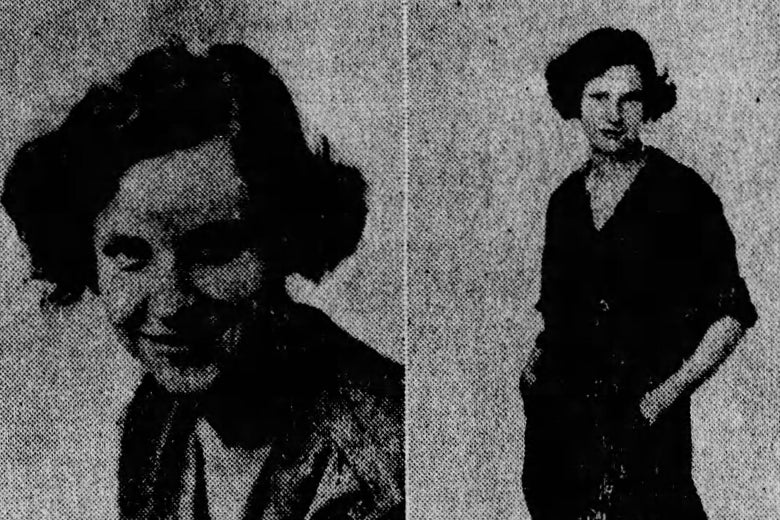Virginia Stofer, in a headshot and three-quarter photos.